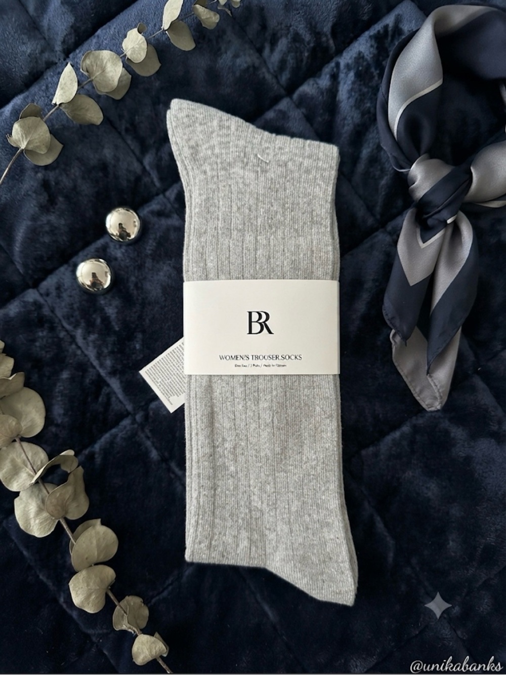 Banana Republic Light Gray Ribbed Dress Socks